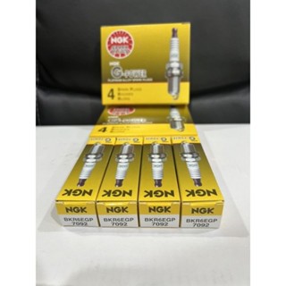 หัวเทียนเข็ม NGK [พร้อมส่ง แท้ 100%] BKR6EGP (4หัว)  NGK แท้ รุ่น Platinum #7092