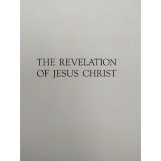 THE REVELATION OF JESUS CHRIST