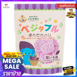 โมกุโมกุจังขนมเซมเบ้รสมันม่วง 17กรัม Mogu Moku-chan Sweet Potato Senbei 17g.