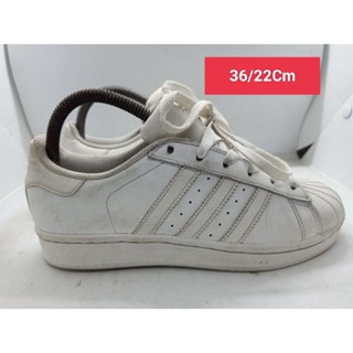 Adidas Size 36 ยาว 22 รองเท้ามือสอง ผ้าใบ แฟชั่น ทำงาน ลำลอง เดิน  เที่ยว วิ่ง ออกกำลังกาย เกรด A+(P2)