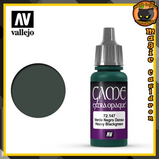 Heavy Blackgreen 17ml. Vallejo Game Color Extra Opaque สีอะคริลิคสูตรน้ำ