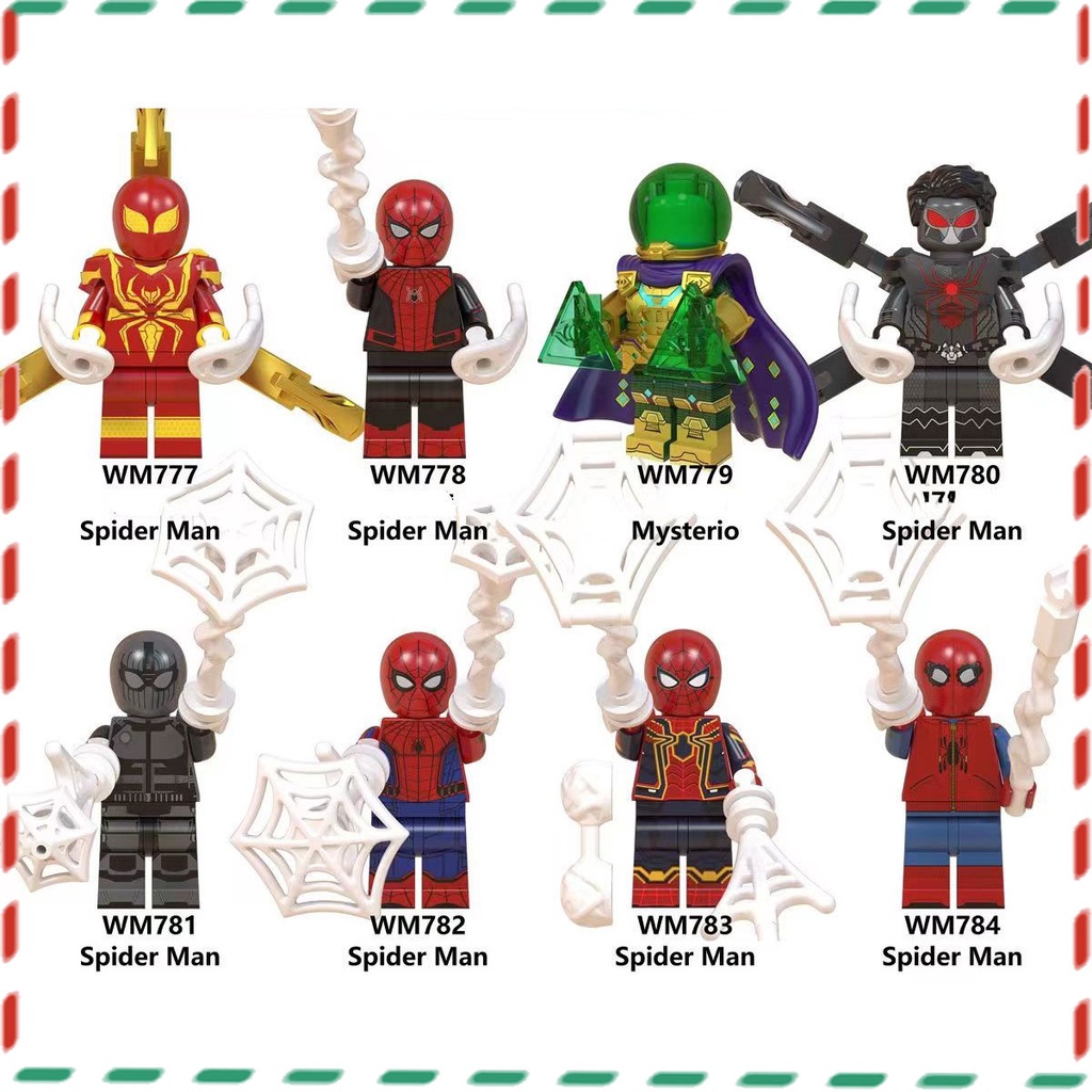 【Toy World】ของเล่นบล็อกตัวต่อ รูปฮีโร่มาร์เวล เสริมการเรียนรู้เด็ก