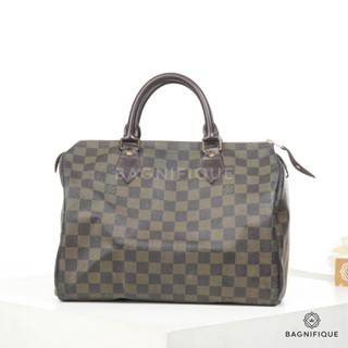 LOUIS VUITTON SPEEDY 30 EBENE DAMIER CANVAS GHW