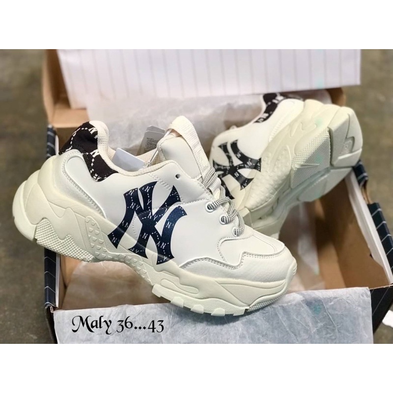 🔥สุดฮิต New MLB NY LA งานแท้💯%พร้อมกล่อง+ถุงกระดาษ✅ส้นสูง6cm ใส่ได้ทั้งชายและหญิง