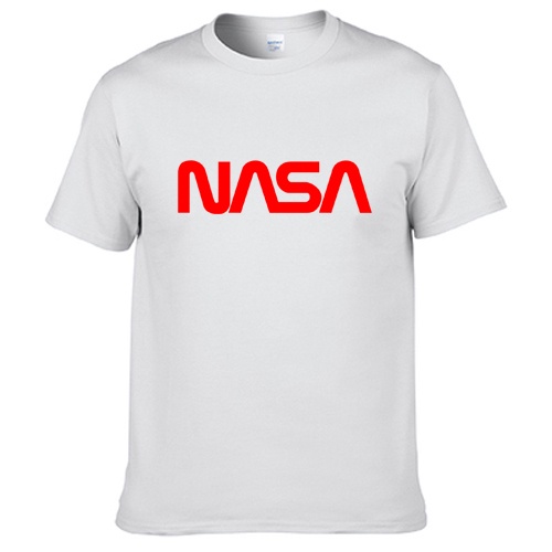 Nasa nasa nasa Space Odyssey Universe Odyssey นักบินอวกาศแขนสั้นเสื้อยืดเสื้อยืด rewr หลวมขนาดใหญ่ผ้