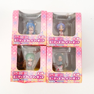 Lucky Star mini display figure GUHICO ฟิกเกอร์เซ็ต 4 ตัว งานกล่อง ลิขสิทธิ์แท้จากญี่ปุ่น สภาพดี