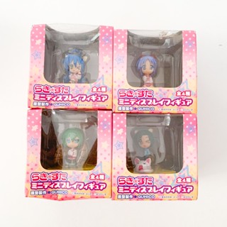 Lucky Star mini display figure GUHICO ฟิกเกอร์เซ็ต 4 ตัว งานกล่อง ลิขสิทธิ์แท้จากญี่ปุ่น สภาพดี