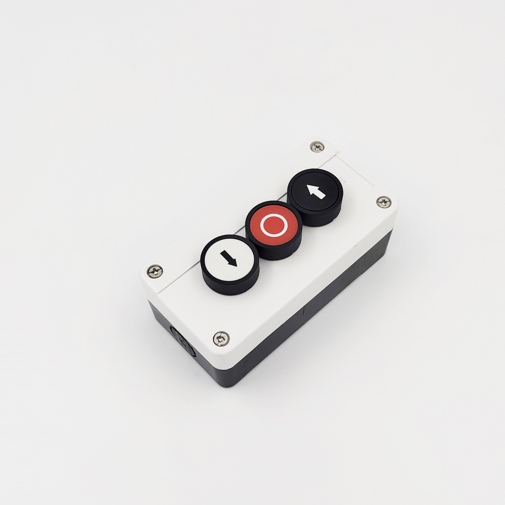 XAL-B324WB PUSH BUTTON SWITCH สวิตช์ปุ่มกด ซ้าย-หยุด-ขวา พร้อมกล่องแบบติดลอย  Ith:10A  240V สินค้าคุณภาพพร้อมส่ง