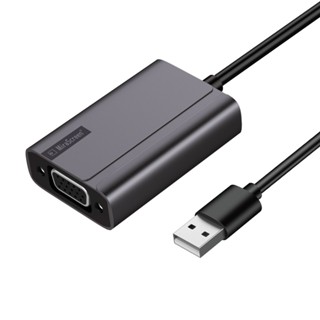 อะแดปเตอร์แปลงวิดีโอ USB เป็น VGA พร้อมแจ็คเสียง 3.5 มม. หน้าจอ 1080P สําหรับคอมพิวเตอร์ PC เป็นทีวี มอนิเตอร์