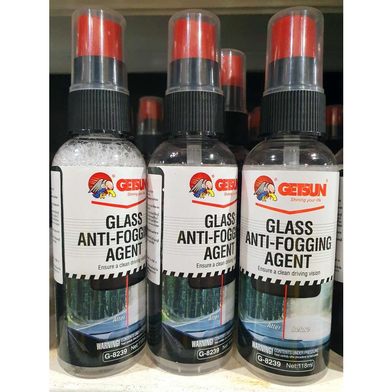 น้ำยาป้องกันฝ้า เกาะกระจกรถยนต์ เคลือบกระจกกันฝ้า GETSUN GLASS ANTI-FOGGING AGENT