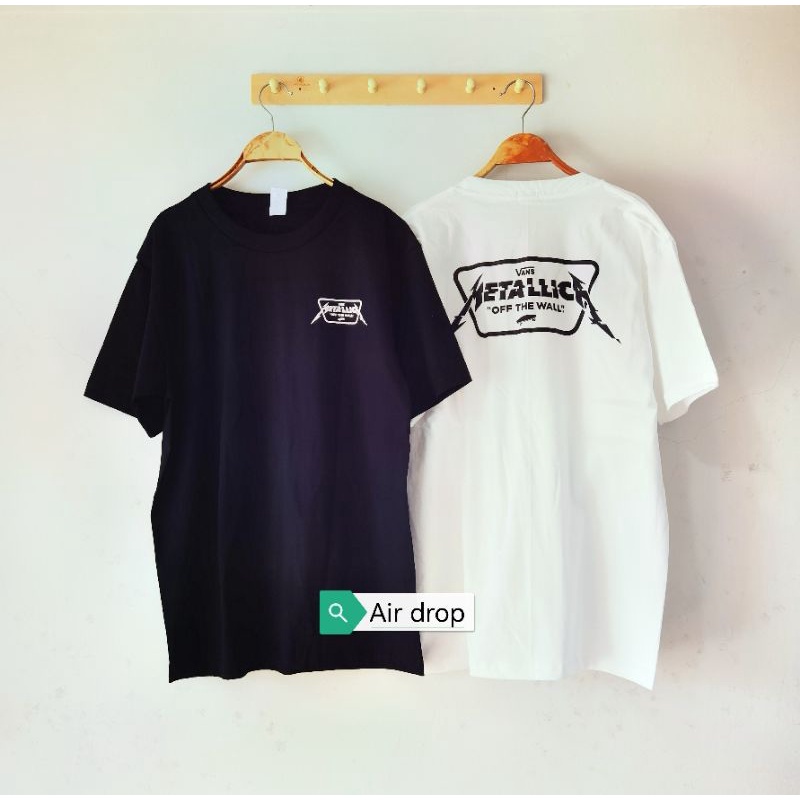 🔥🔥🔥เสื้อยืดลาย🤘 vans metallica🤘ผลิตในประเทศไทย มีสีขาวสีดำ ใส่ได้ทั้งผู้ชายผู้หญิง👍