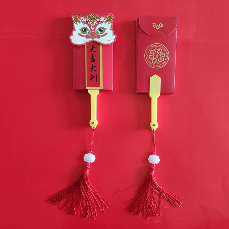 🧧พร้อมส่ง🧧2024ซองอั่งเปา ซองแดง ลายมงคล สไตล์จีน 6/10ช่องใส่การ์ด ปีใหม่2024 - รูปที่ 5