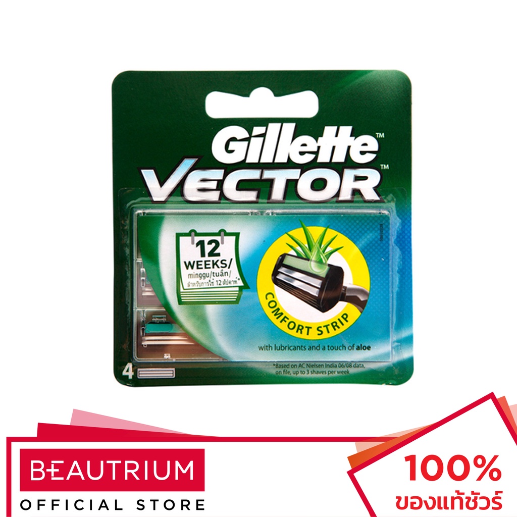 GILLETTE Vector Blade Pack ใบมีดโกน 4pcs