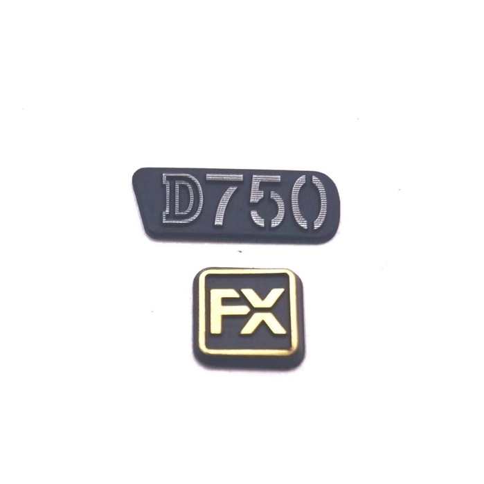1PCS ใหม่สําหรับ Nikon D750 ด้านหน้า FX โลโก้ชื่อแผ่นฐานแผ่นป้ายกล้องอะไหล่หน่วย