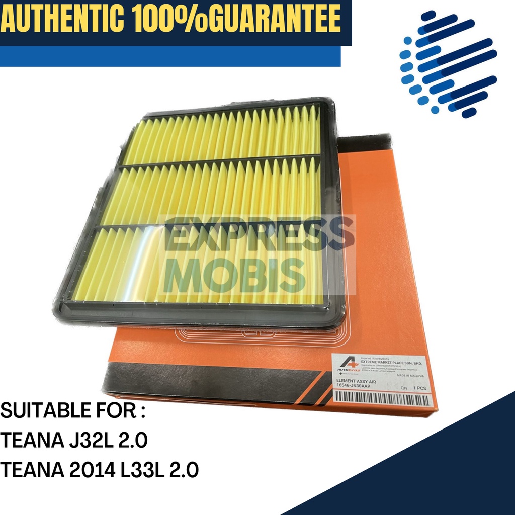 TAN CHONG NISSAN AIR FILTER 16546-JN30AAP TEANA J32L 2.0 TEANA 2014- L33L 2.0