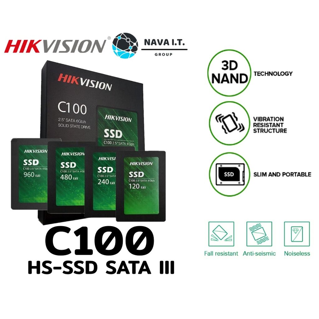 ️กรุงเทพฯด่วน1ชั่วโมง️ HIKVISION C100 SSD 120GB 240GB 480GB 960GB ประกัน 3 ปี #8