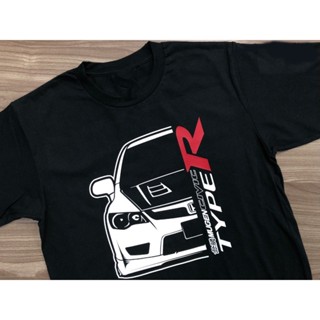 Lyzh เสื้อยืดลําลอง แขนสั้น พิมพ์ลายรถยนต์ Civic Mugen Fd2R สไตล์ญี่ปุ่น ฮาราจูกุ สําหรับผู้ชาย