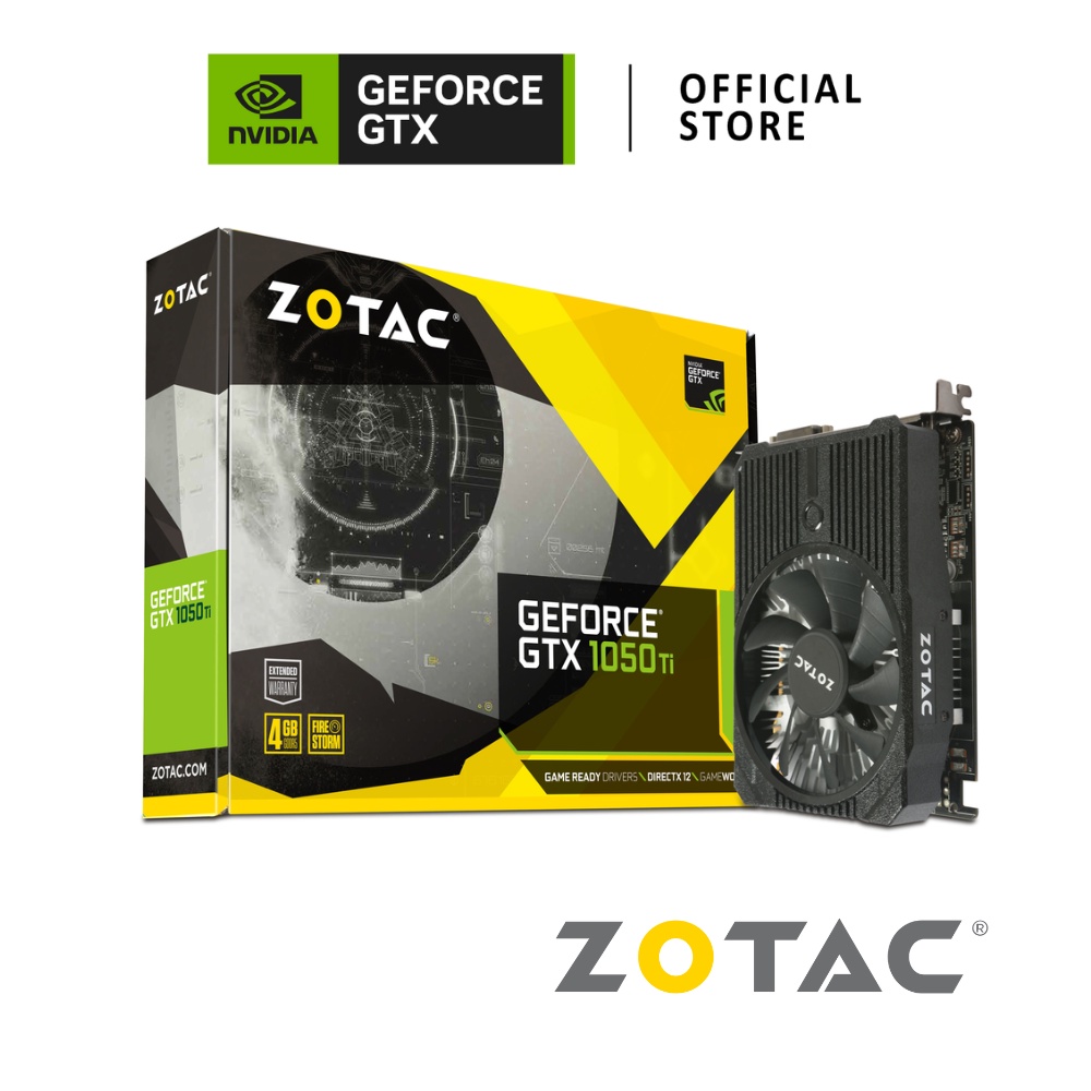 ZOTAC NVIDIA® GeForce® GTX 1050 Ti 4GB การ์ดจอ