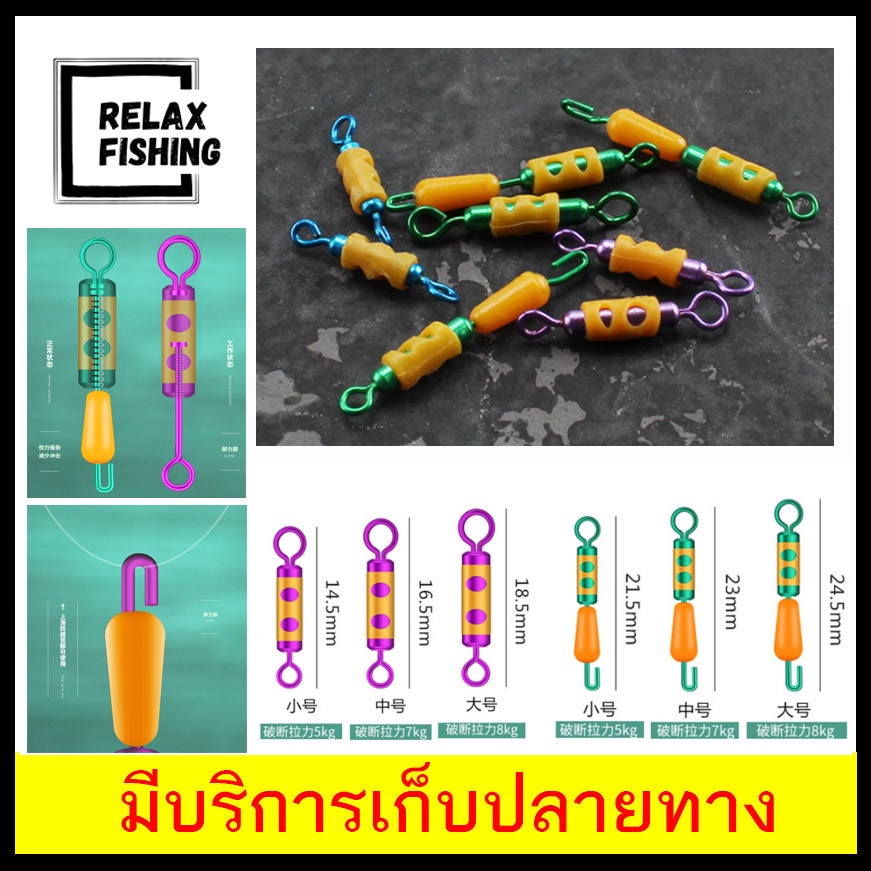 ลูกหมุนซับแรง ช่วยลดแรงการกระชากของสายหน้า มีให้เลือก 3 ขนาด