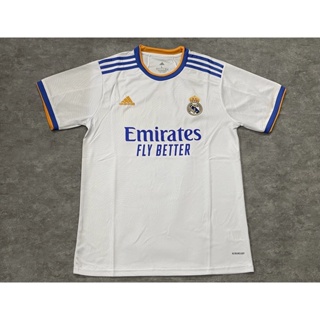 [Fans] 2122 เสื้อยืดแขนสั้น ลายฟุตบอล Real Madrid คุณภาพสูง สําหรับฝึกซ้อมฟุตบอล