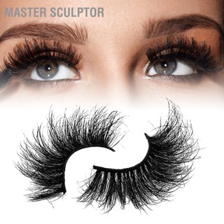 Master Sculptor ขนตาปลอมไฟเบอร์ หนา ใช้ซ้ําได้ 25 มม. สีดํา 2 ชิ้น