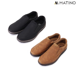 MATINO SHOES รองเท้าหนังชาย รุ่น MC/S 7814 - BLACK/BROWN