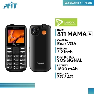 มือถือปุ่มกด Beyond 811mama-s 3G/4G แบตเตอรี่ 1800 mAh ปุ่มตัวเลขใหญ่ รองรับสังคมผู้สูงวัย