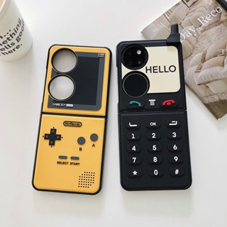Huawei P50 Pocket Case 3D เกมคอนโซล รูปร่างโทรศัพท์ ฝาครอบป้องกันการหล่น