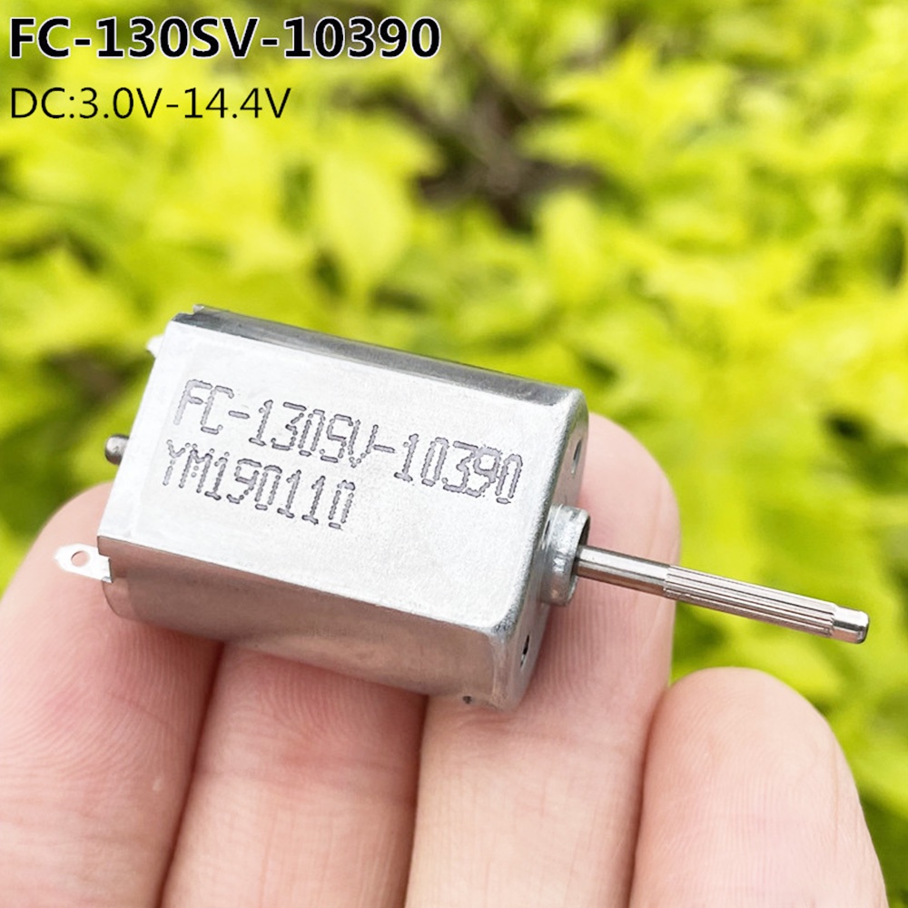 Dc 3V-12V มินิแบน 130 มอเตอร ์ ไฟฟ ้ าการใช ้ พลังงานต ่ ํา Mute 14.4V 10000RPM แกนยาว FC-130SV สําหรับหุ ่ นยนต ์ กวาดในครัวเรือน