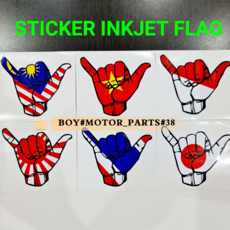 สติ๊กเกอร์ INKJET FLAG VIETNAM EIDONASIA KOREA