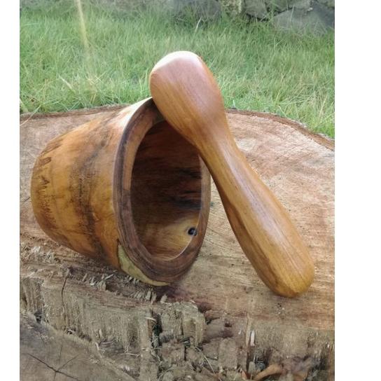 ของคัด.. LUMPANG ALU CONE TEAK WOOD / TUMNOT / UNIQUE FIBER TEAK WOOD LESUNG / TEAK WOOD MPASI ULEK 