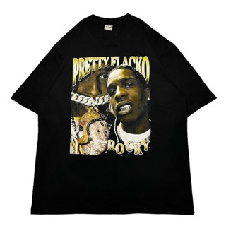 เสื้อยืด ลาย Ruthless SOECITY OVERSIZE "A$AP ROCKY" สีดํา