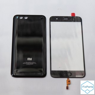 สําหรับ XIAOMI Mi6 Mi 6 หน้าจอสัมผัสด้านหน้า แผงกระจกด้านนอก พร้อมเซ็นเซอร์ลายนิ้วมือ + เคสแบตเตอรี่ด้านหลัง ฝาครอบกระจกด้านหลัง