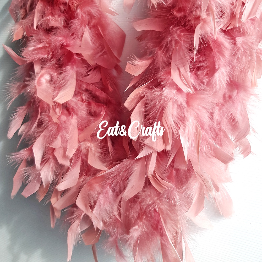 ขนนก เส้นกลม 45cm ขนไก่ Chandelle Boa Feather (available in several colors) Fluffy, feathers for decoration