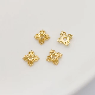 Receptacle diy 10 ชิ้น 14 พันรูปดอกไม้ diy Spacer