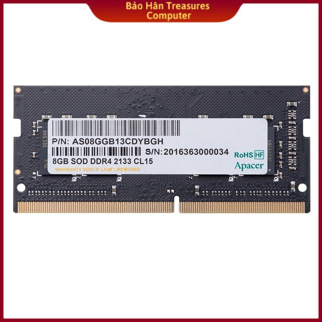 Apacer Laptop Ram 8GB DDR4 2666Mhz- A4S08G26CRIBH05-1 - สินค้าของแท้