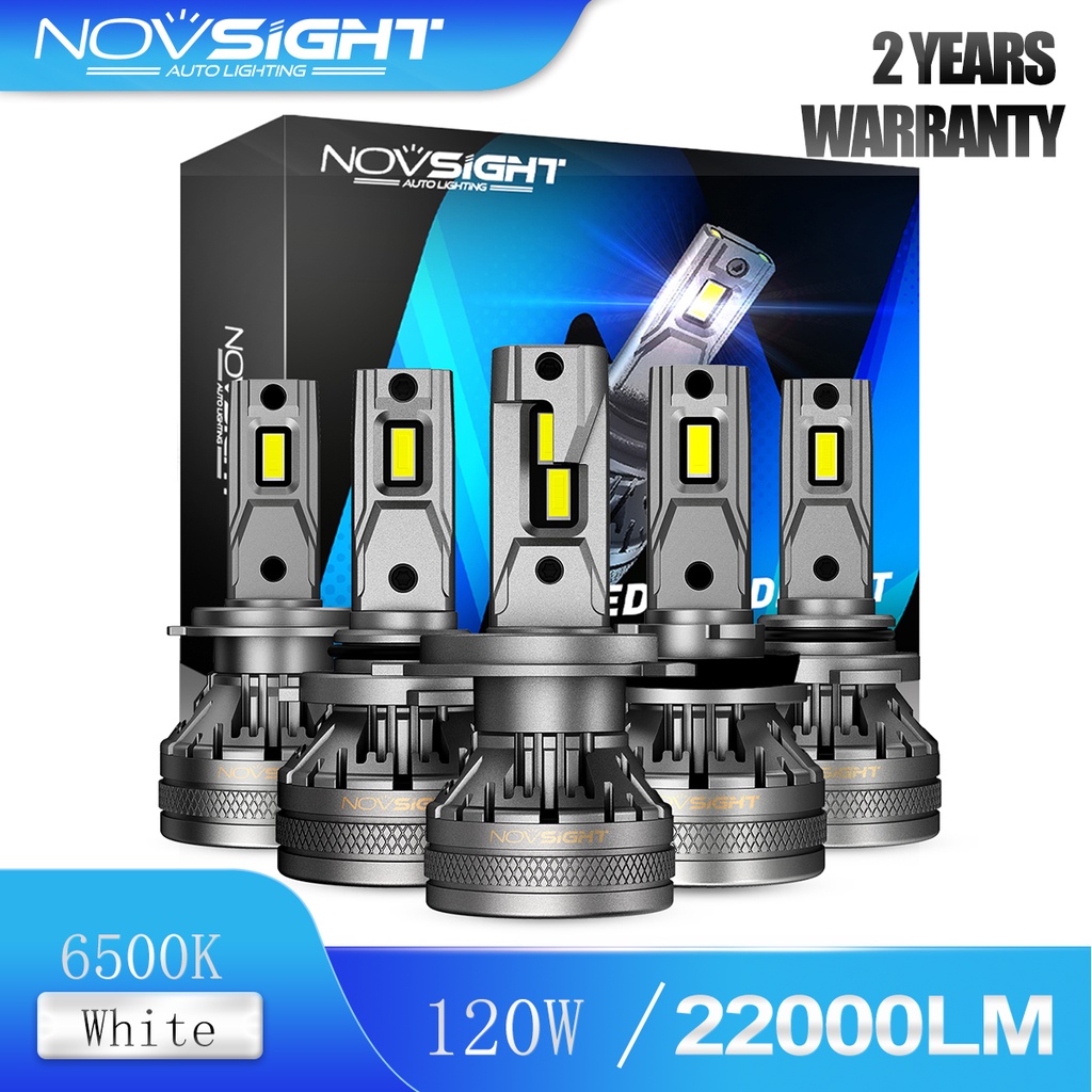 NovSight N37 led ไฟหน้ารถยนต์ H1 H3 9005 9006 HB3 HB4 H7 H8 H9 H11 120W