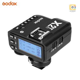 Godox X2T-F TTL แฟลชทริกเกอร์ไร้สาย 1/8000s HSS 2.4G สําหรับกล้อง Fuji DSLR Godox V1 TT350F AD200 AD200Pro iPhone X 8 8 Plus HUAWEI P20 Pr