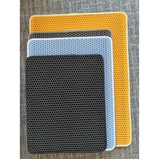 แผ่นรองดักทรายแมว 2 ชั้น แผ่นดักทราย 4 ขนาดCat Litter Mat [พร้อมส่ง] ร้านmirapetsupplies