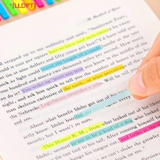 [LLDPT] 300Pcs Reading Aid Highlight Sticker Transparent Fluorescent Index Tabs Flags Sticky Note Stationery School Office Supplies Ultra Thin Index Stickers Small Sticky Notes NEW