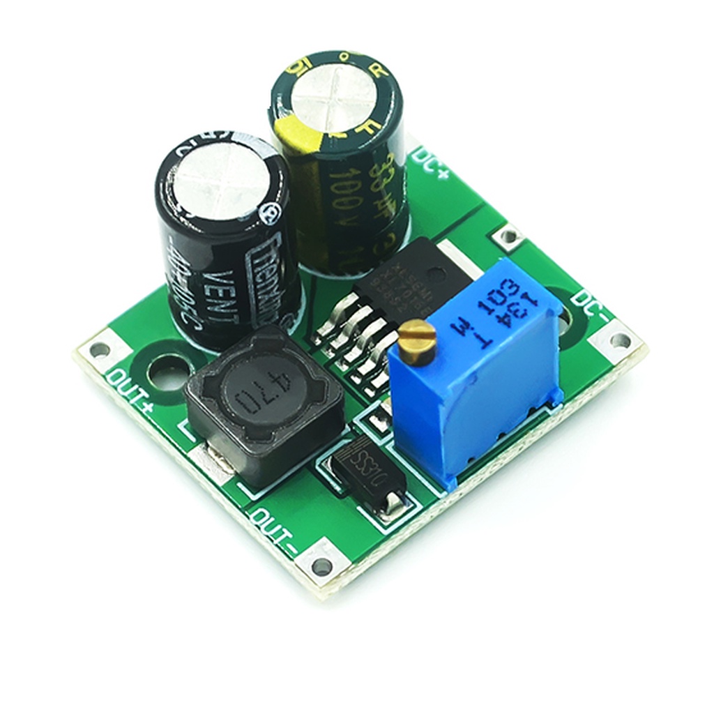 โมดูลลดแรงดัน XL7015 DC-DC converter step down module 5V-80V เป็น 5-20V บอร์ดเขียว