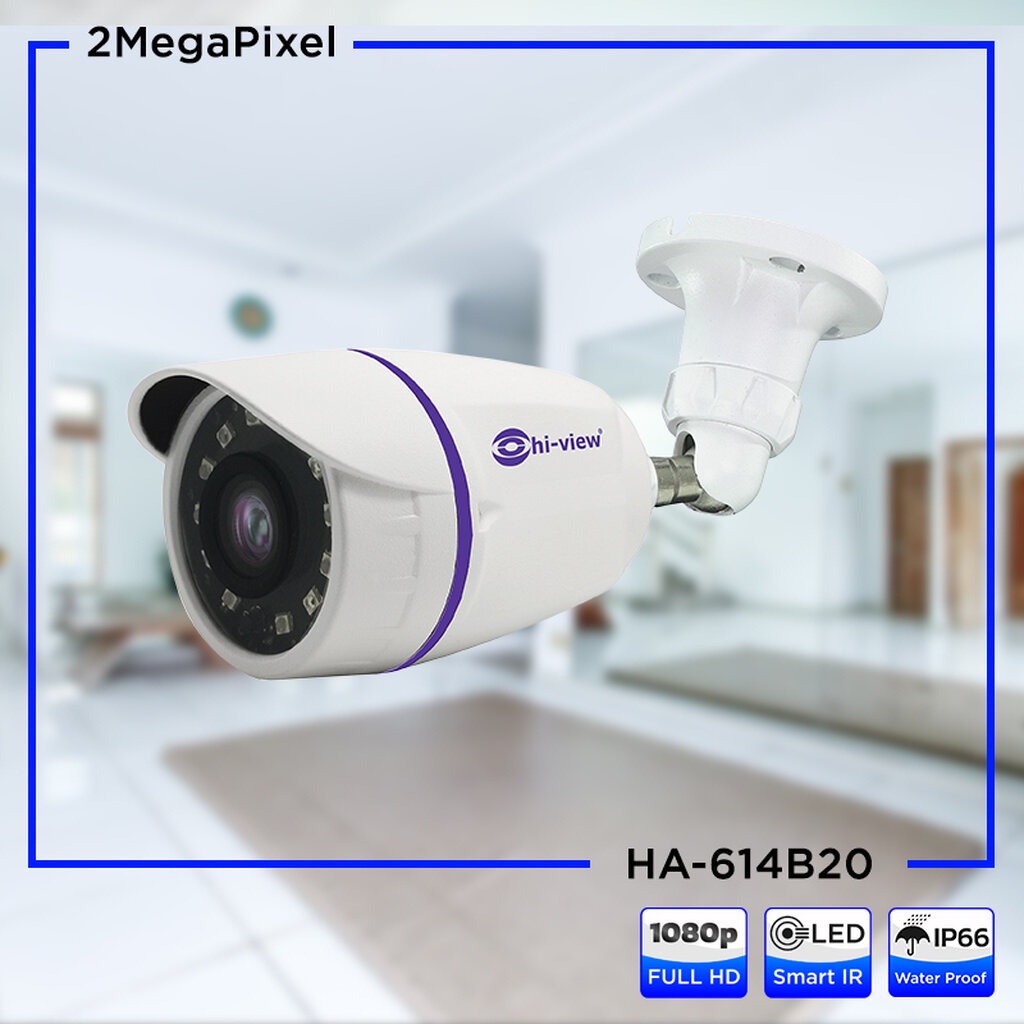 กล้องวงจรปิด Hiview รุ่น HA-614B20 ความคมชัด 2 ล้าน 4 ระบบ
