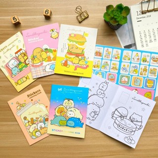 Sumikkogurashi สมุดระบายสี ขนาดเล็ก A6 พร้อมสติกเกอร์ ลายกราฟฟิติ Pikachu DIY สําหรับนักเรียน