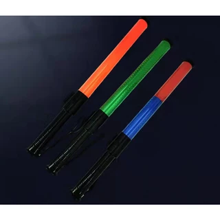 Traffic baton กระบองไฟจราจร 2 จังหวะ ชาร์จไฟได้ ไฟกระพริบ ไฟค้าง 54 CM (สีแดง สีเขียว สีแดง/สีน้ำเงิน)