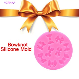 GPHA&gt; Bow Tie Chocolate Clay Candy Molds Fondant Cake Decorag Tools With Ribbon Bow new