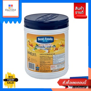 เบสท์ฟู้ดส์แยม สเปรดส้ม 1.9 กิโลกรัมBest Foods Jam Orange Spread 1.9 kg.