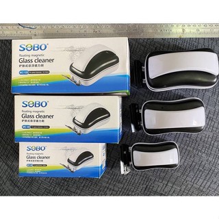 --สินค้าพร้อมส่ง-- แปรงแม่เหล็กขัดตู้ปลา SOBO MC-60/MC-80/MC-120 แปรงขัดตู้ปลามีใบขุดตะไคร้ แปรงขัดตู้ปลา