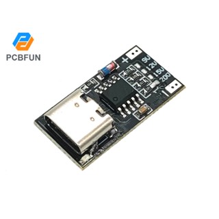 Pcbfun PD/QC บอร์ดโมดูลชาร์จเร็ว Type-C USB