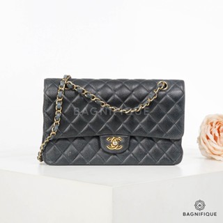 CHANEL CLASSIC 10 BLACK CAVIAR GHW