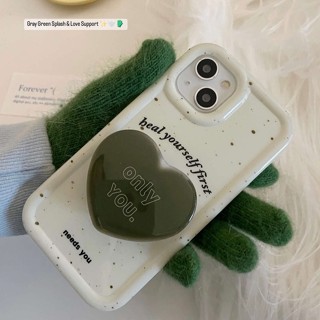 เคสซิลิโคนนิ่ม ลายหมึกกระเด็น สีเขียว สําหรับ iPhone 14 13 12 11 Pro Max 14Plus
